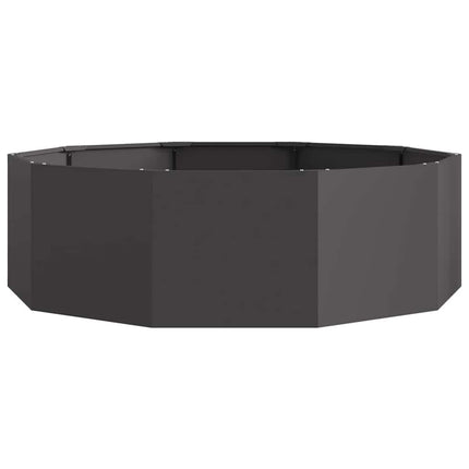 Planteringskärl Svart 120 x 120 x 35 cm Stål