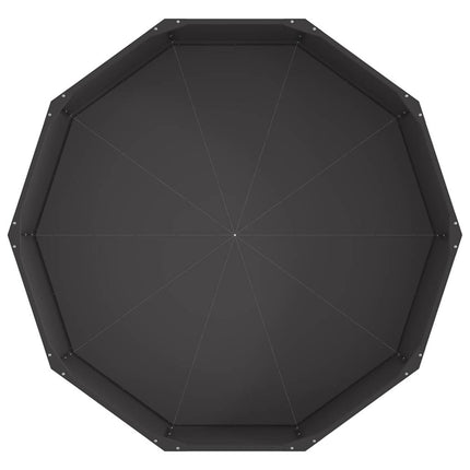 Planteringskärl Svart 120 x 120 x 35 cm Stål