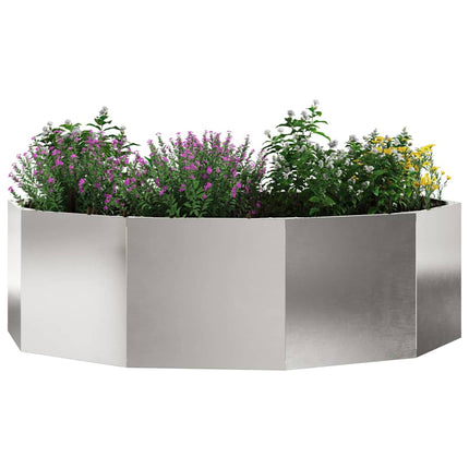 Planteringskärl Silver 120 x 120 x 35 cm Rostfritt stål