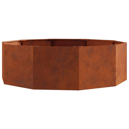 Planteringskärl Rostig 120 x 120 x 35 cm Väderbeständig stål