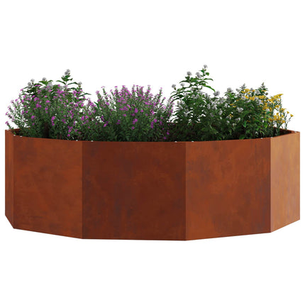 Planteringskärl Rostig 120 x 120 x 35 cm Väderbeständig stål