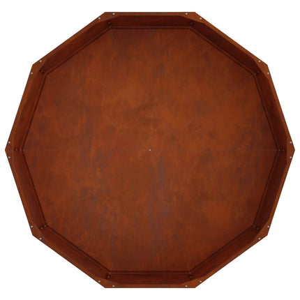 Planteringskärl Rostig 120 x 120 x 35 cm Väderbeständig stål