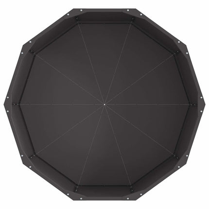 Planteringskärl Svart 90 x 90 x 35 cm Stål