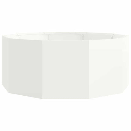Planteringskärl Vit 90 x 90 x 35 cm Stål