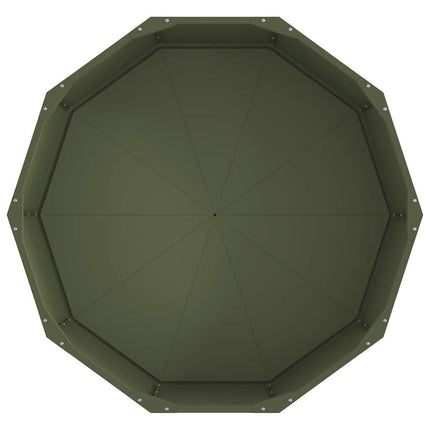 Planteringskärl Olivgrön 90 x 90 x 35 cm Stål