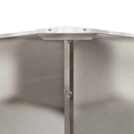 Planteringskärl Silver 90 x 90 x 35 cm Rostfritt stål