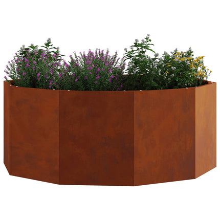 Planteringskärl Rostig 90 x 90 x 35 cm Väderbeständig stål