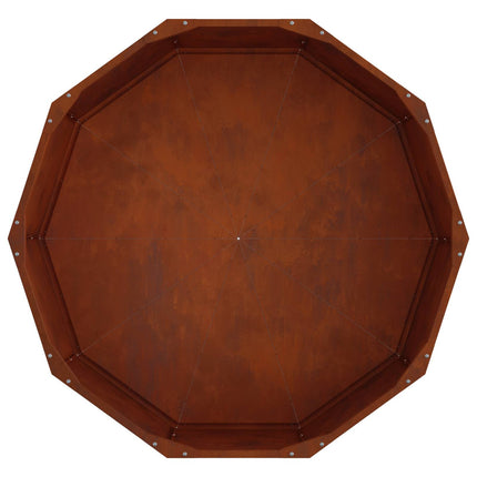 Planteringskärl Rostig 90 x 90 x 35 cm Väderbeständig stål