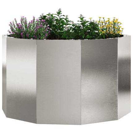 Planteringskärl Silver 60 x 60 x 35 cm Rostfritt stål
