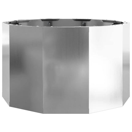 Planteringskärl Silver 60 x 60 x 35 cm Galvaniserat Stål
