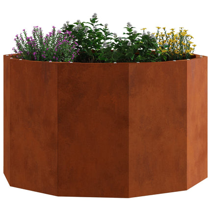 Planteringskärl Rostig 60 x 60 x 35 cm Väderbeständig stål