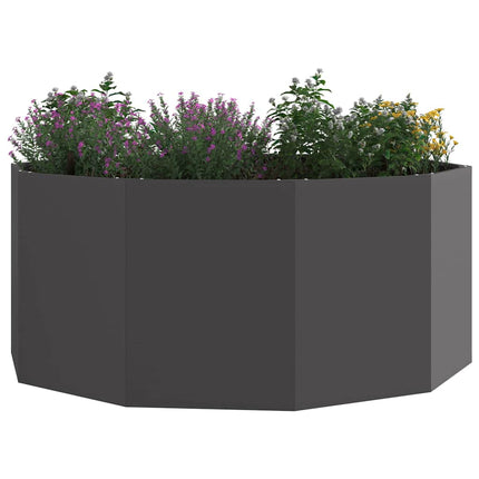 Planteringskärl Svart 120 x 120 x 50 cm Stål