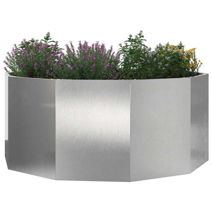 Planteringskärl Silver 120 x 120 x 50 cm Rostfritt stål