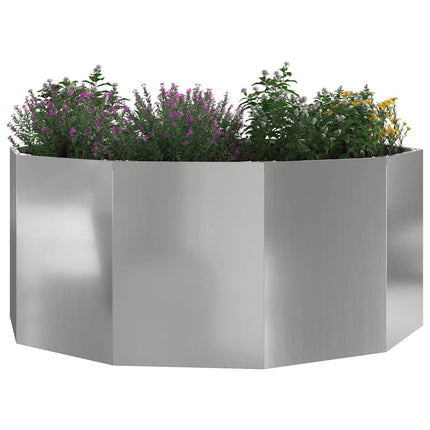 Planteringskärl Silver 120 x 120 x 50 cm Galvaniserat Stål