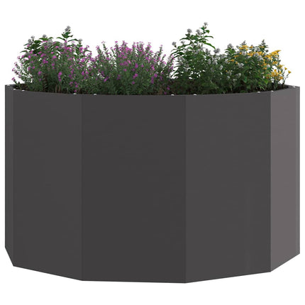 Planteringskärl Svart 90 x 90 x 50 cm Stål