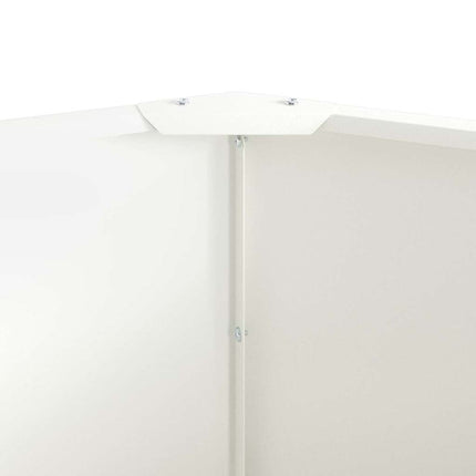 Planteringskärl Vit 90 x 90 x 50 cm Stål
