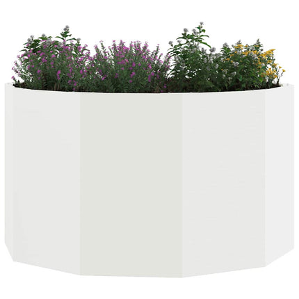 Planteringskärl Vit 90 x 90 x 50 cm Stål