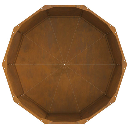 Planteringskärl Rostig 90 x 90 x 50 cm Väderbeständig stål