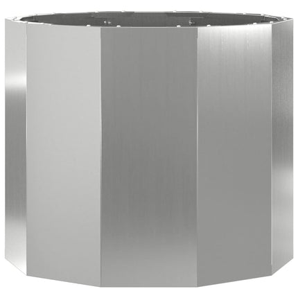 Planteringskärl Silver 60 x 60 x 50 cm Galvaniserat Stål