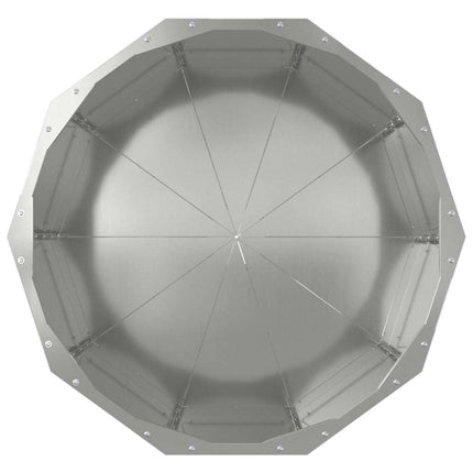 Planteringskärl Silver 60 x 60 x 50 cm Galvaniserat Stål