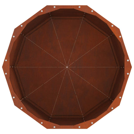 Planteringskärl Rostig 60 x 60 x 50 cm Väderbeständig stål