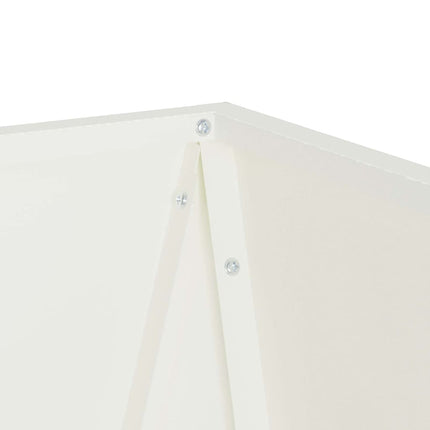 Planteringskärl 2 pcs Vit 30 x 30 x 75 cm Stål