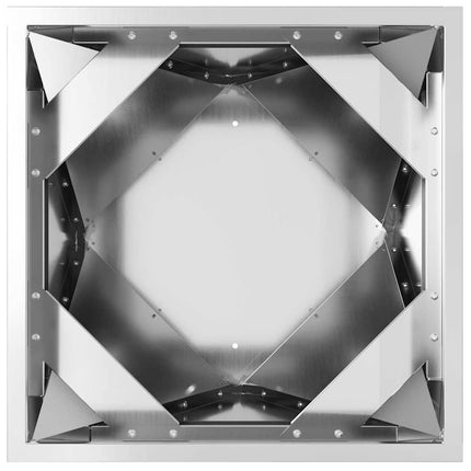 Planteringskärl Silver 30 x 30 x 75 cm Galvaniserat Stål
