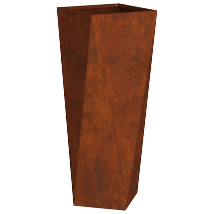 Planteringskärl 2 pcs Rostig 30 x 30 x 75 cm