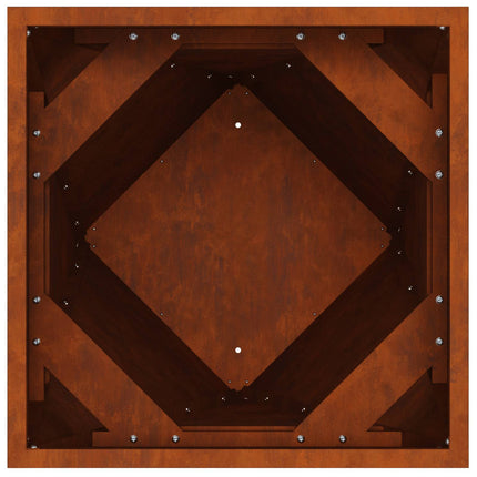 Planteringskärl 2 pcs Rostig 30 x 30 x 75 cm