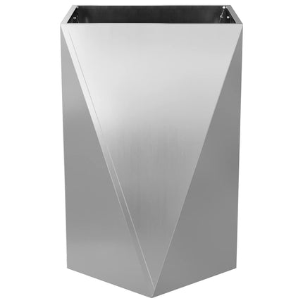 Planteringskärl 2 pcs Silver 50 x 50 x 75 cm Galvaniserat Stål