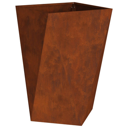 Planteringskärl 2 st Rostig 50 x 50 x 75 cm Väderbeständig stål