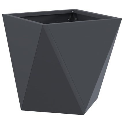 Planteringskärl 2 pcs Antracit 30 x 30 x 30 cm Stål