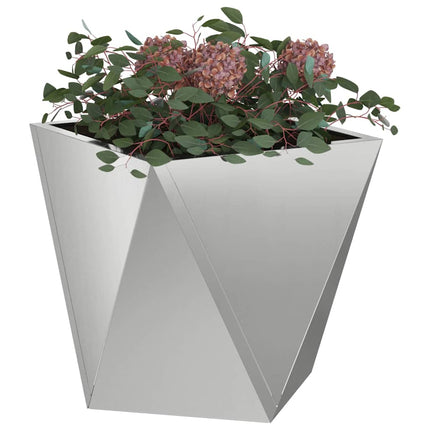 Planteringskärl Silver 30 x 30 x 30 cm Galvaniserat Stål