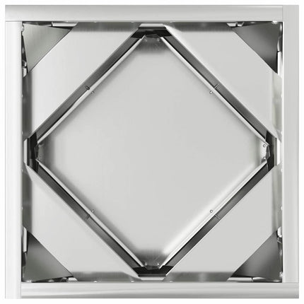 Planteringskärl 2 st Silver 30 x 30 x 30 cm Galvaniserat Stål