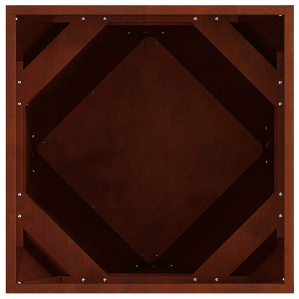 Planteringskärl Rostig 50 x 50 x 50 cm Väderbeständig stål