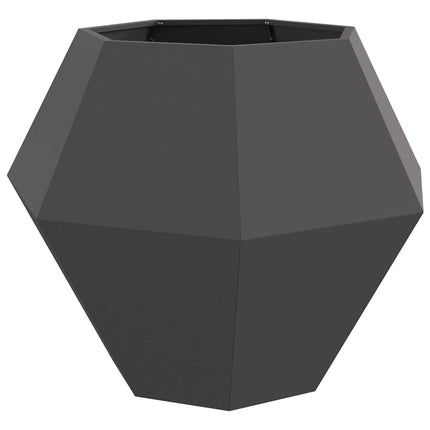 Planteringskärl 2 pcs Svart 100 x 100 x 80 cm Stål
