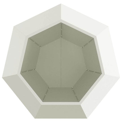 Planteringskärl Vit 100 x 100 x 80 cm Stål