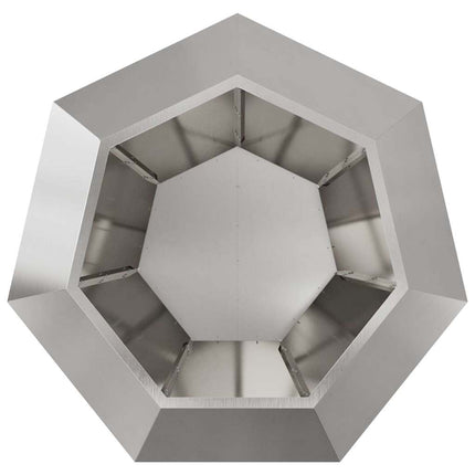Planteringskärl 2 pcs Silver 100 x 100 x 80 cm Rostfritt stål