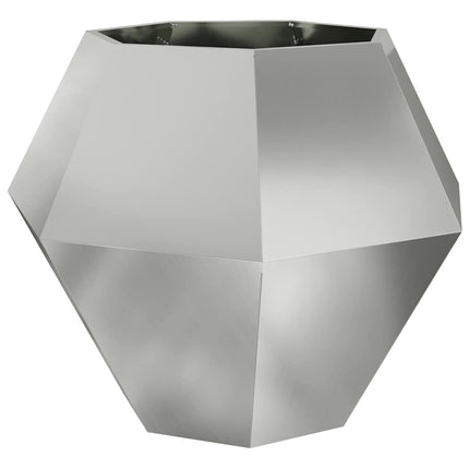Planteringskärl Silver 100 x 100 x 80 cm Galvaniserat Stål