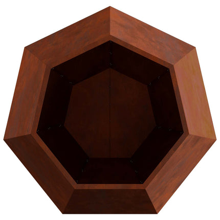 Planteringskärl Rostig 100 x 100 x 80 cm Väderbeständig stål