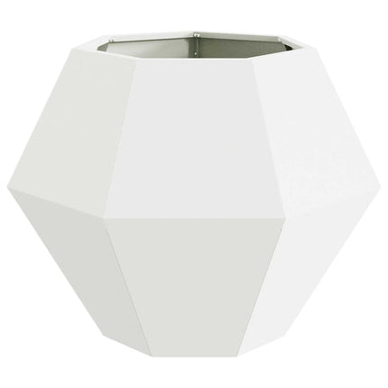 Planteringskärl Vit 75 x 75 x 60 cm Stål