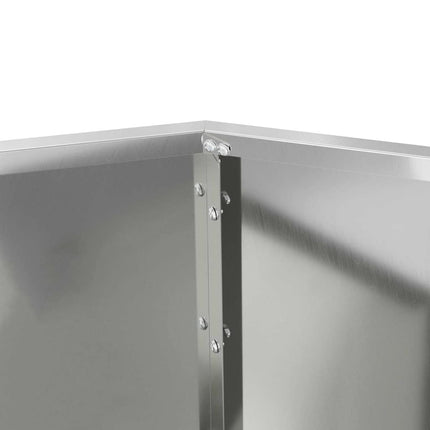 Planteringskärl Silver 75 x 75 x 60 cm Galvaniserat Stål