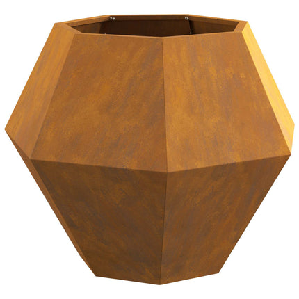 Planteringskärl 2 st Rostig 75 x 75 x 60 cm Väderbeständig stål