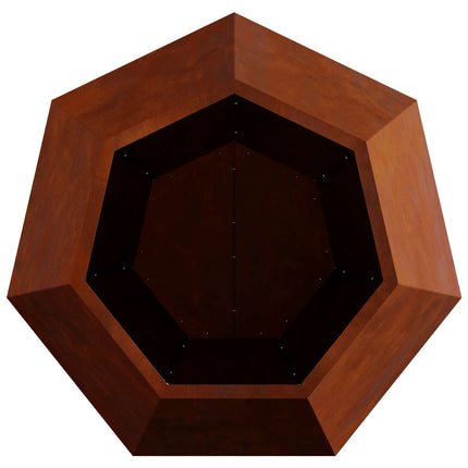 Planteringskärl 2 st Rostig 75 x 75 x 60 cm Väderbeständig stål