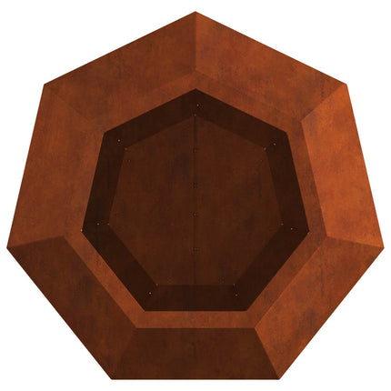 Planteringskärl Rostig 50 x 50 x 40 cm Väderbeständig stål