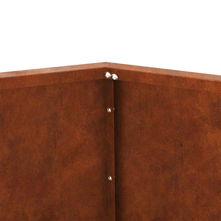 Planteringskärl 2 pcs Rostig 50 x 50 x 40 cm