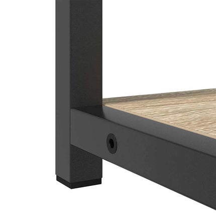 Badrumsmöbelset med hylla 3 pcs Sonoma-ek Konstruerat trä