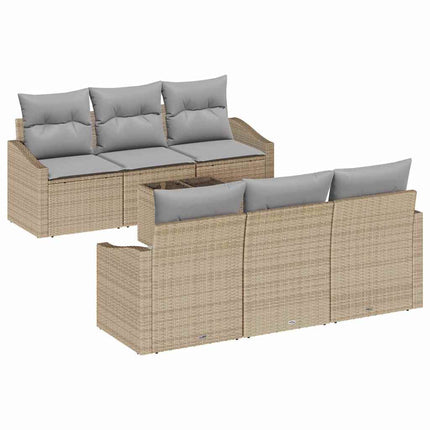 Soffset 7 st Beige och Grå konstrotting