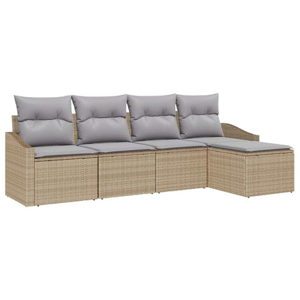 Soffset 5 st Beige och Ljusgrå konstrotting