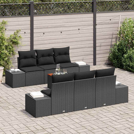 Trädgårdsoffset 7 st Svart konstrotting